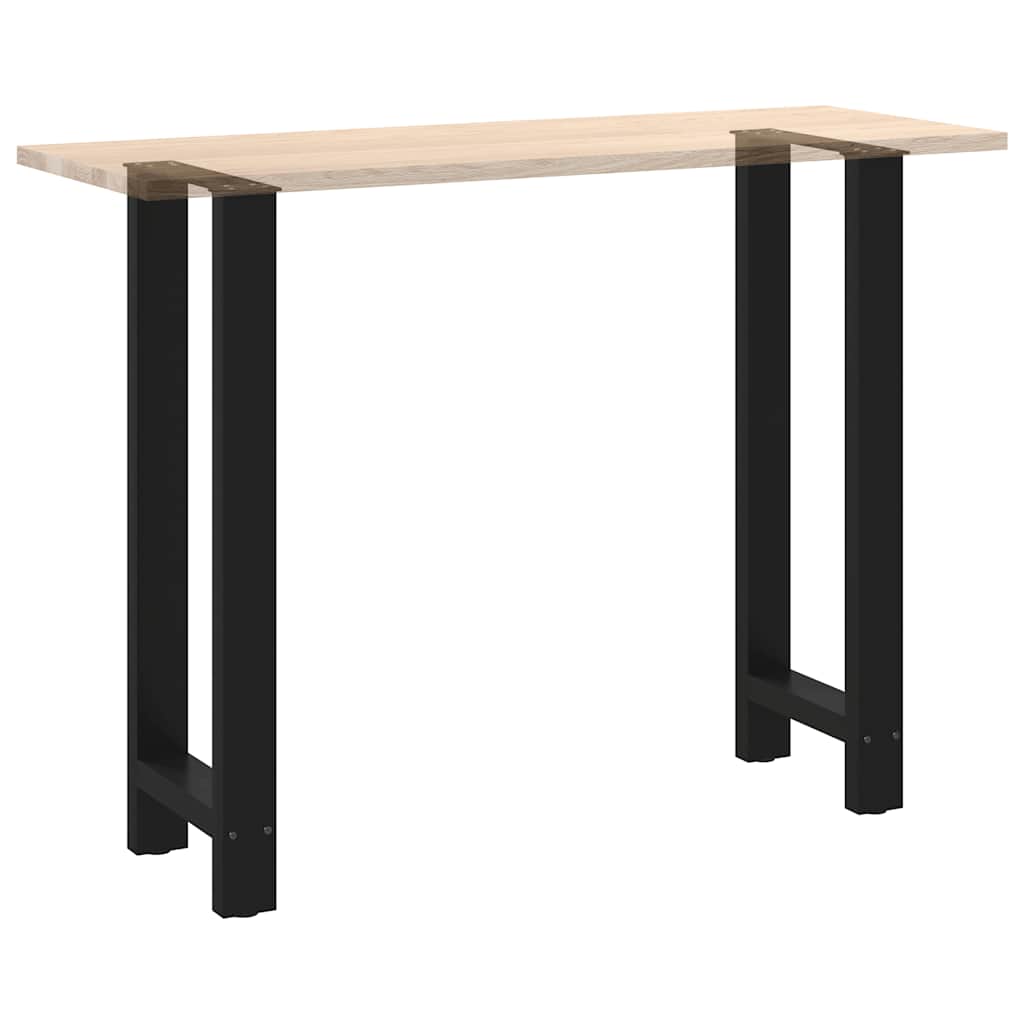 Noge za barski stol Crne 2 kom 40 x (100-101) cm Čelične