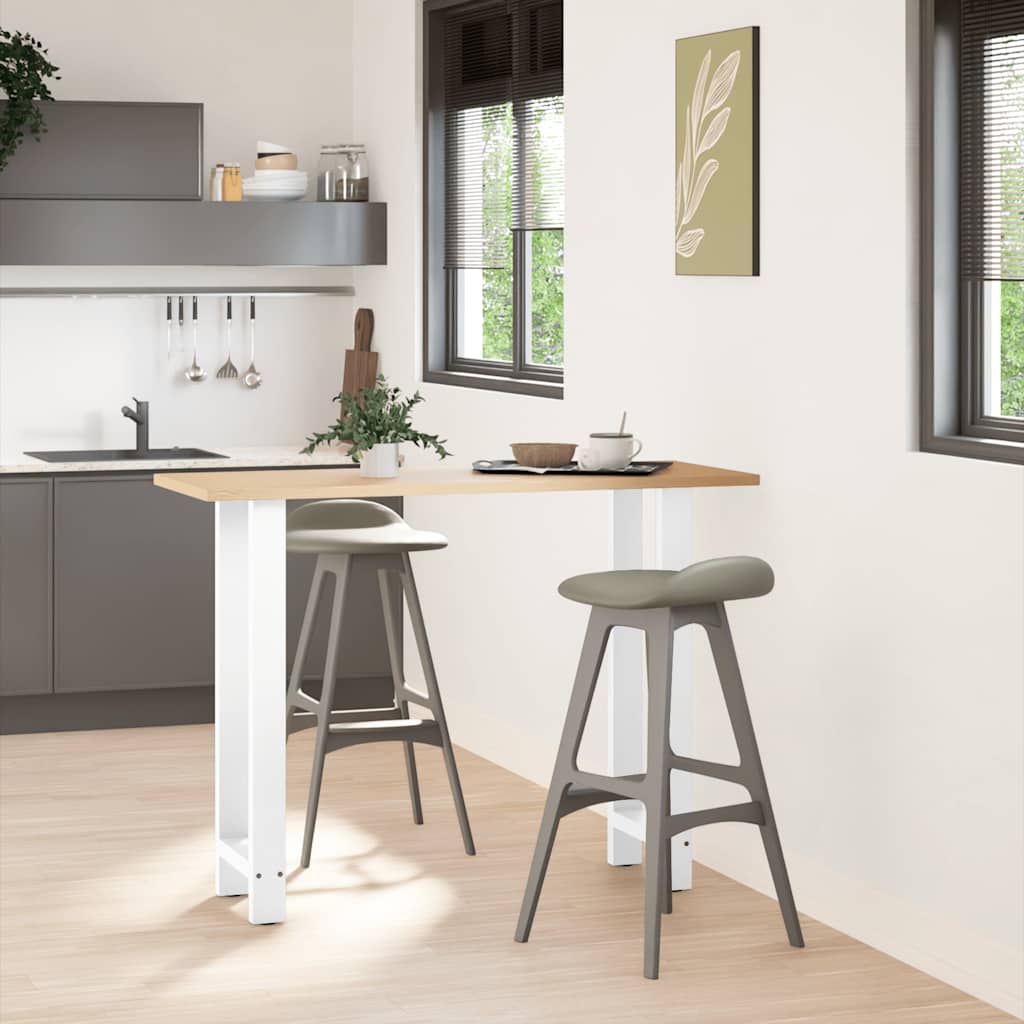Noge za barski stol Bijele 2 kom 40 x (100-101) cm Čelične