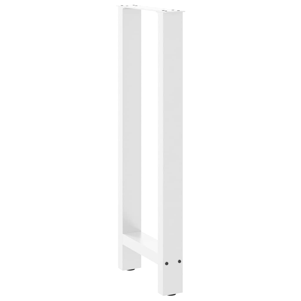 Noge za barski stol Bijele 2 kom 40 x (100-101) cm Čelične