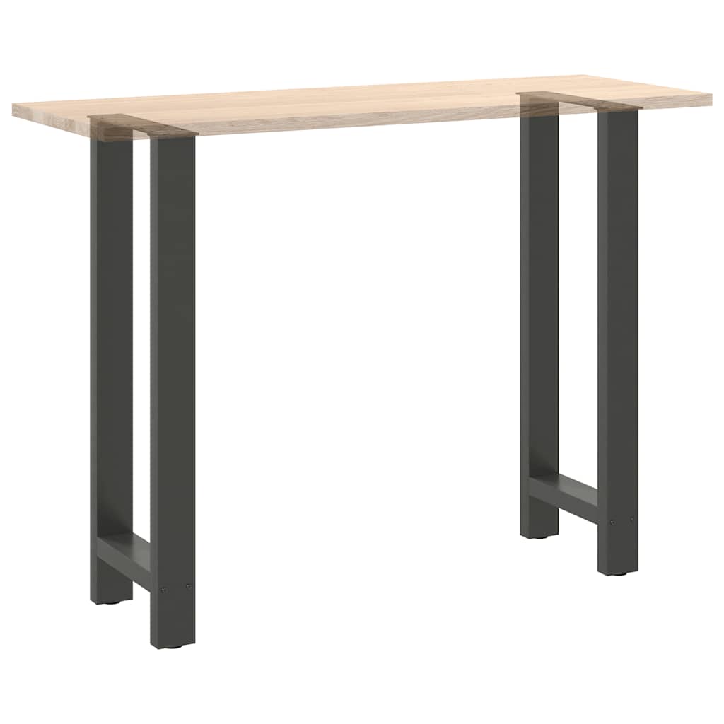 Noge za barski stol antracit boje 2 kom 40 x (100-101) cm čelik