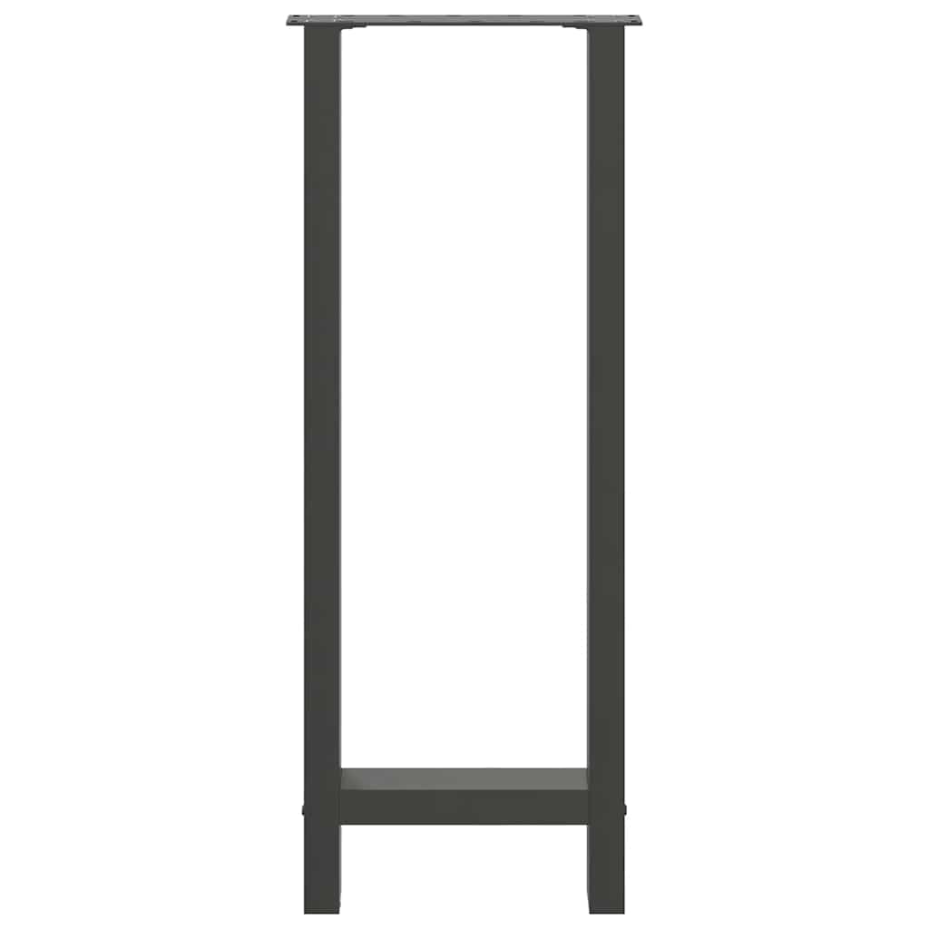 Noge za barski stol antracit boje 2 kom 50 x (100-101) cm čelik