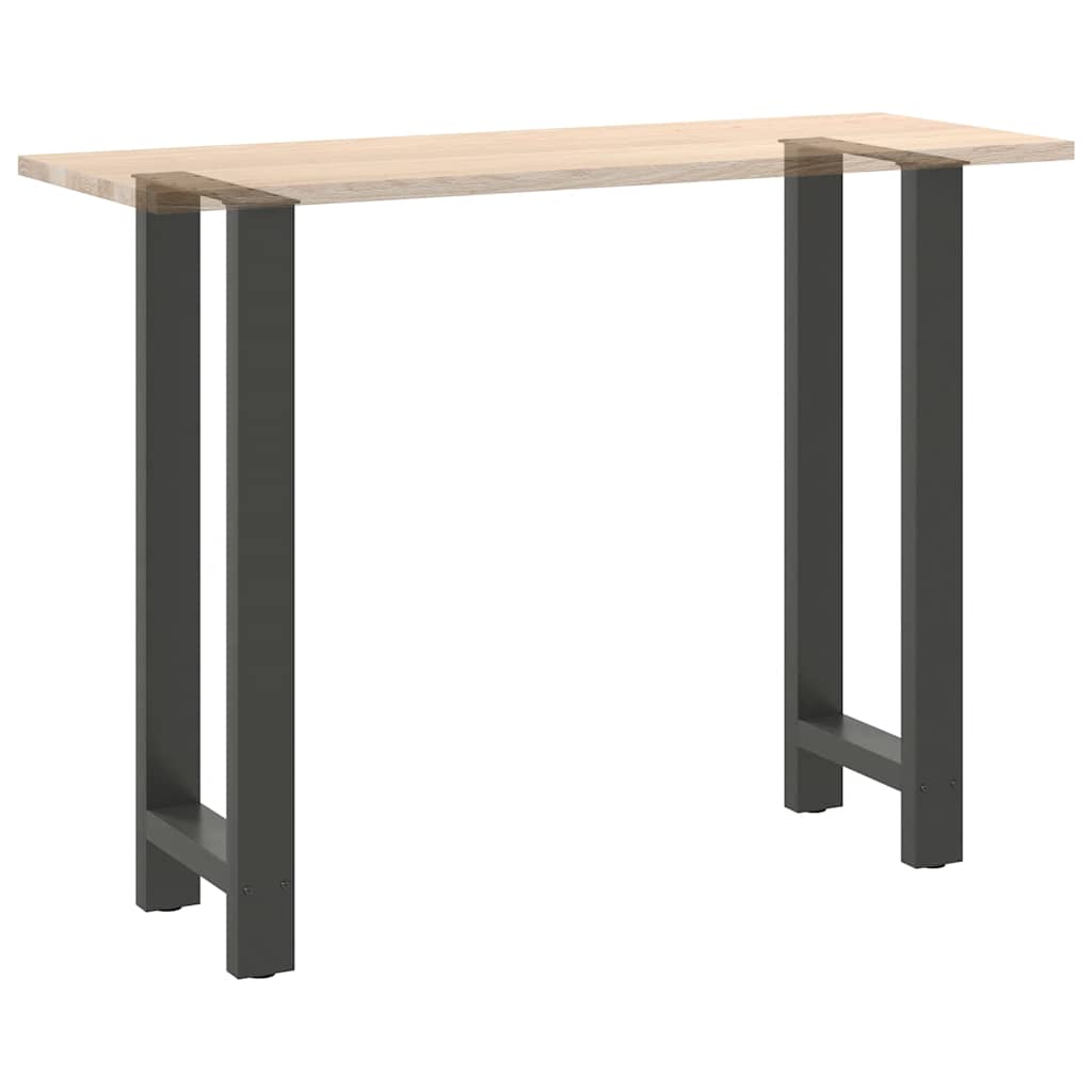 Noge za barski stol antracit boje 2 kom 50 x (100-101) cm čelik