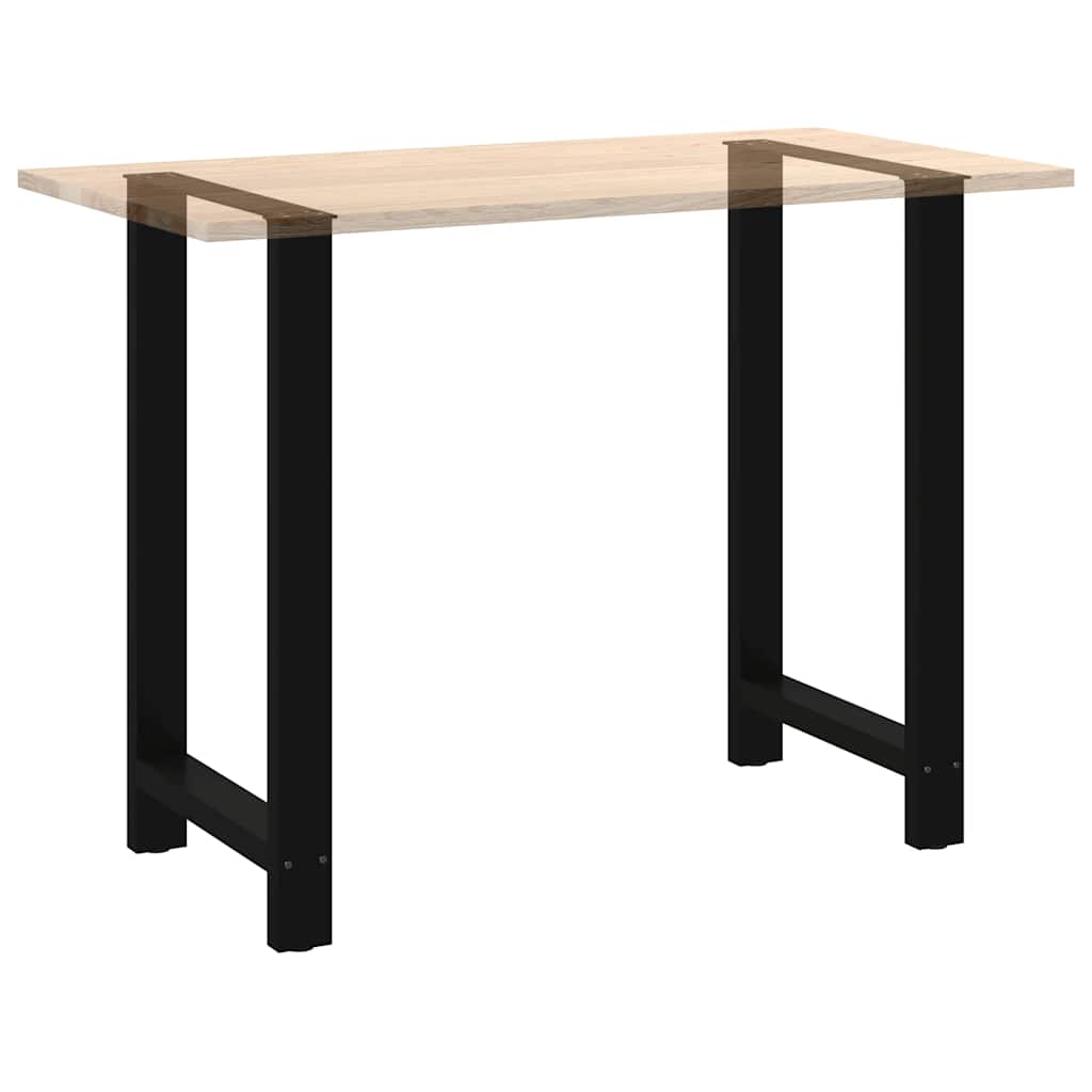 Noge za barski stol Crne 2 kom 60 x (100-101) cm Čelične