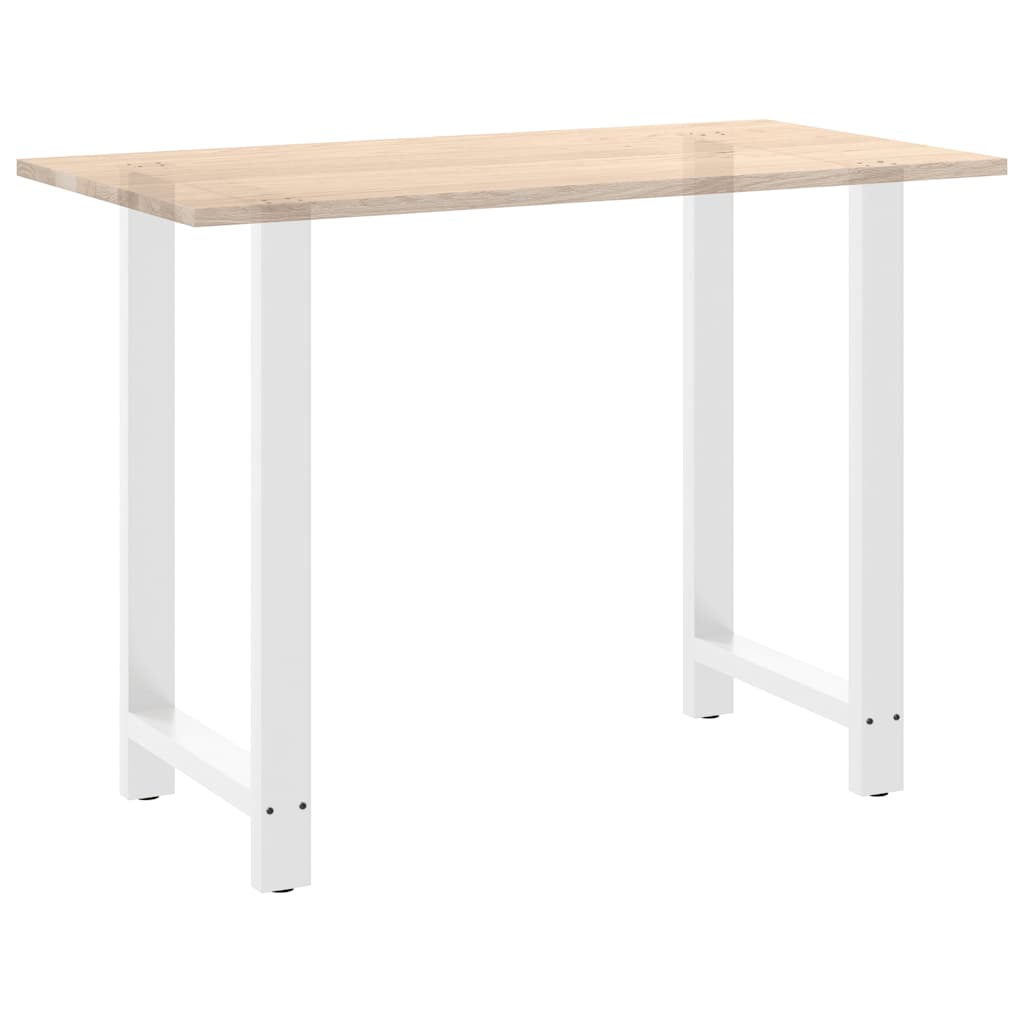 Noge za barski stol Bijele 2 kom 60 x (100-101) cm Čelične