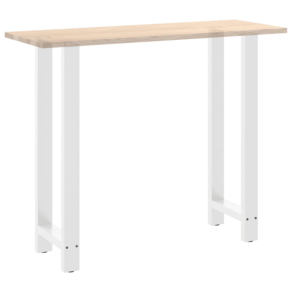 Noge za barski stol Bijele 2 kom 40 x (110-111) cm Čelične