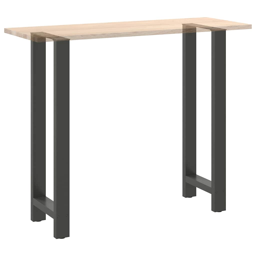 Noge za barski stol antracit boje 2 kom 40 x (110-111) cm čelik