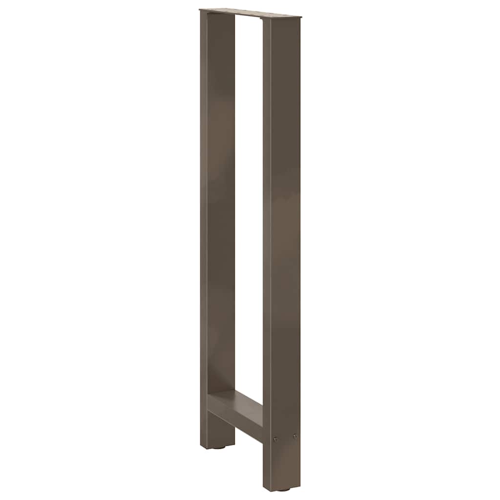 Noge za barski stol Prirodni čelik 2 kom 40 x (110-111) cm Čelik