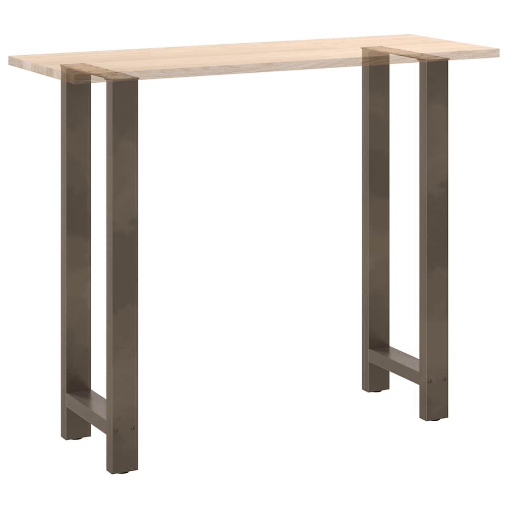 Noge za barski stol Prirodni čelik 2 kom 40 x (110-111) cm Čelik