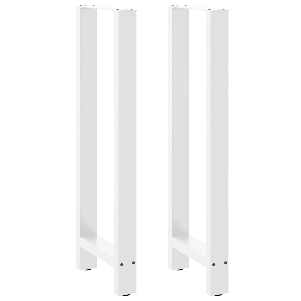 Noge za barski stol Bijele 2 kom 50 x (110-111) cm Čelične