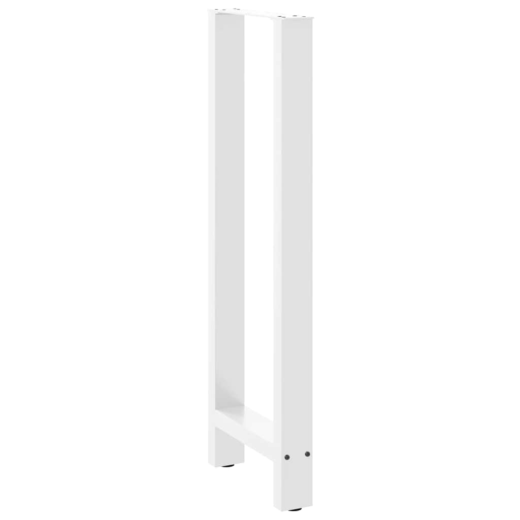 Noge za barski stol Bijele 2 kom 50 x (110-111) cm Čelične