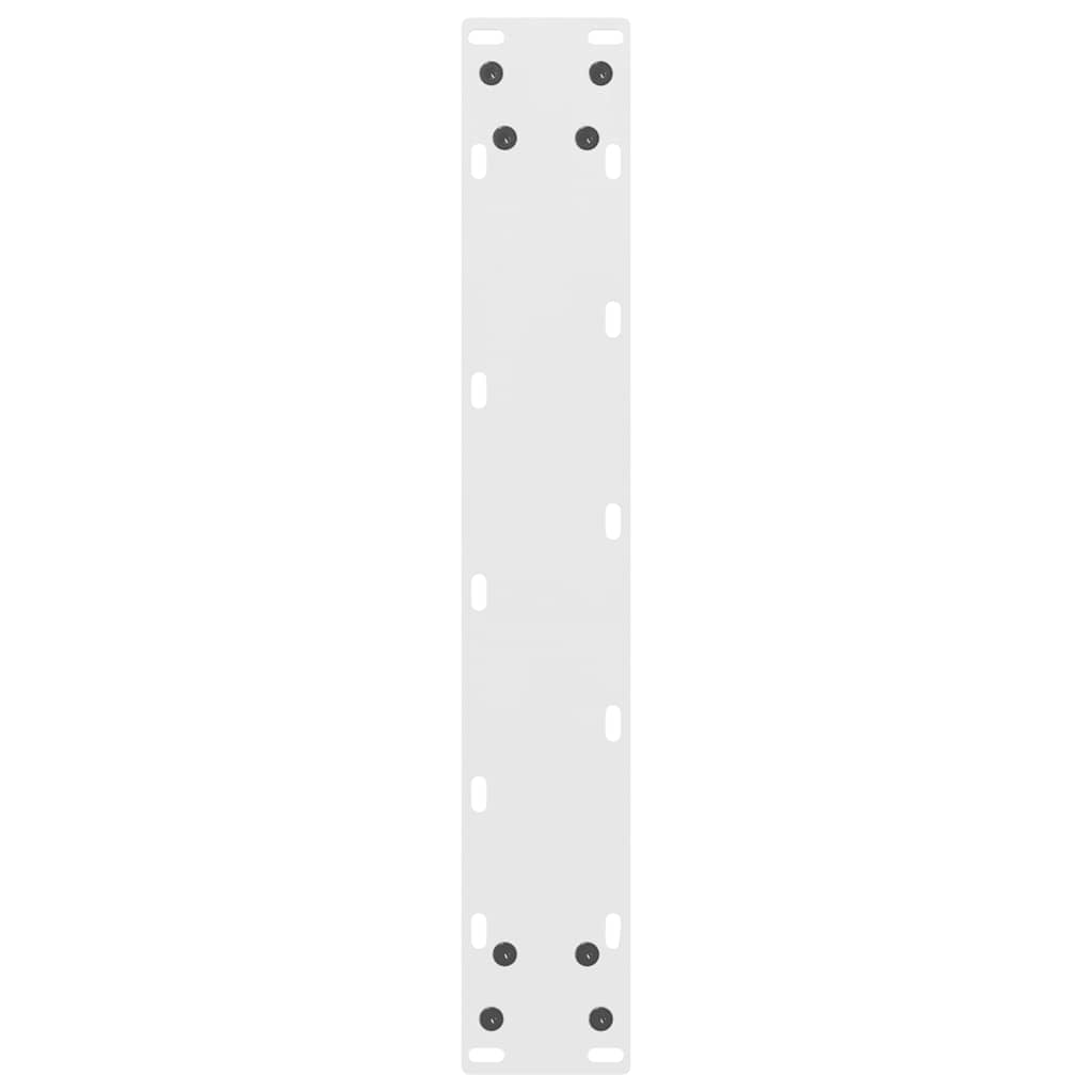 Noge za barski stol Bijele 2 kom 50 x (110-111) cm Čelične