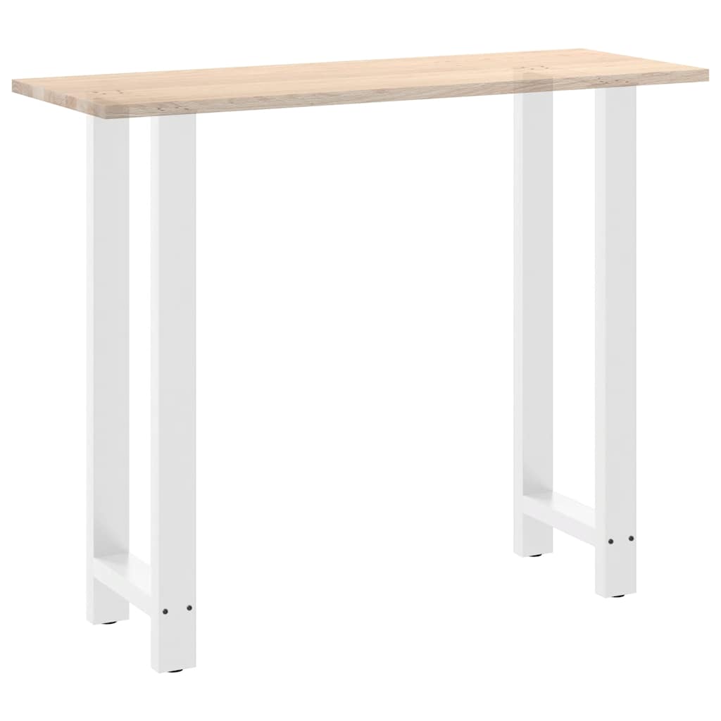 Noge za barski stol Bijele 2 kom 50 x (110-111) cm Čelične