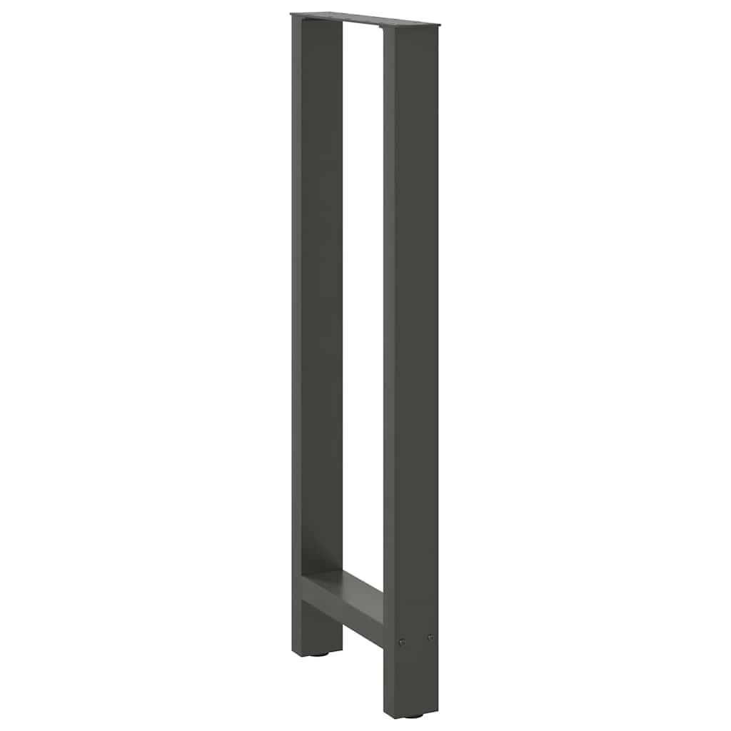 Noge za barski stol antracit boje 2 kom 50 x (110-111) cm čelik