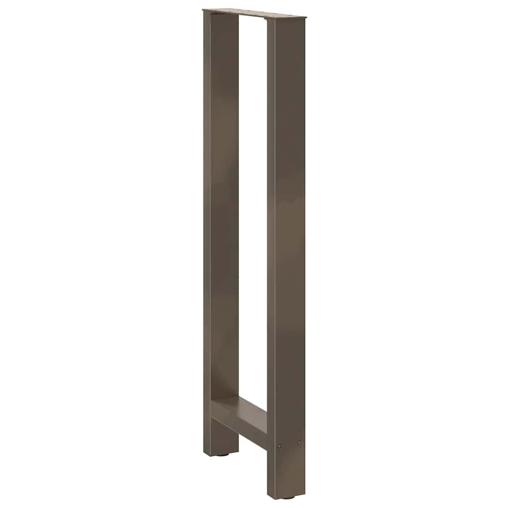 Noge za barski stol Prirodni čelik 2 kom 50 x (110-111) cm Čelik