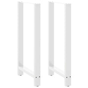 Noge za barski stol Bijele 2 kom 60 x (110-111) cm Čelične