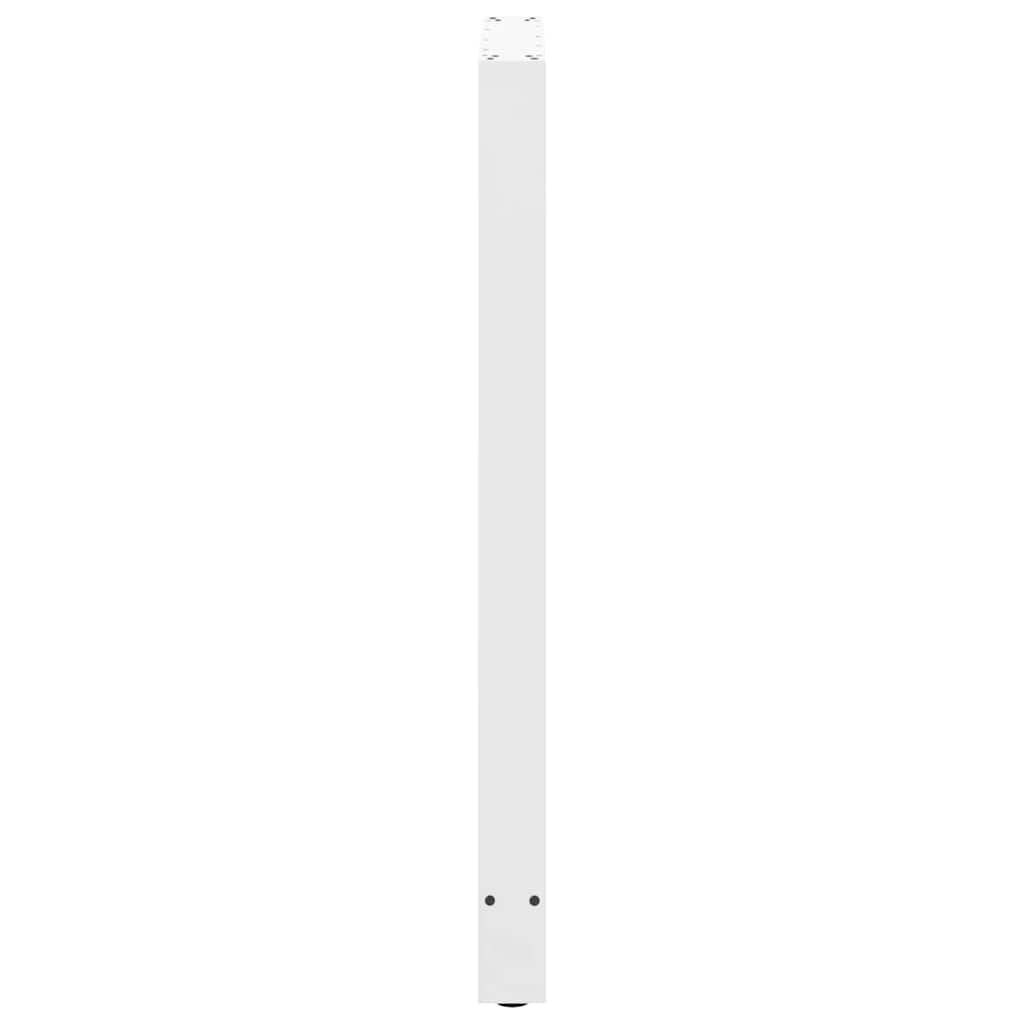 Noge za barski stol Bijele 2 kom 60 x (110-111) cm Čelične