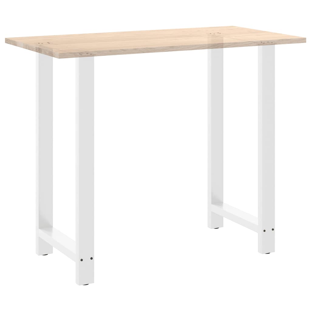 Noge za barski stol Bijele 2 kom 60 x (110-111) cm Čelične