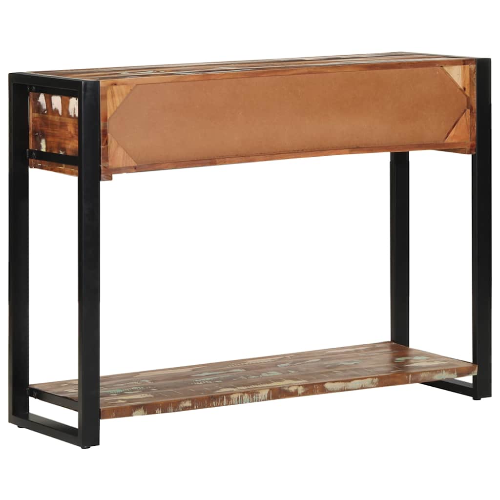 Konzolni stol Višebojni 100x35x75 cm puno drvo obrađeno