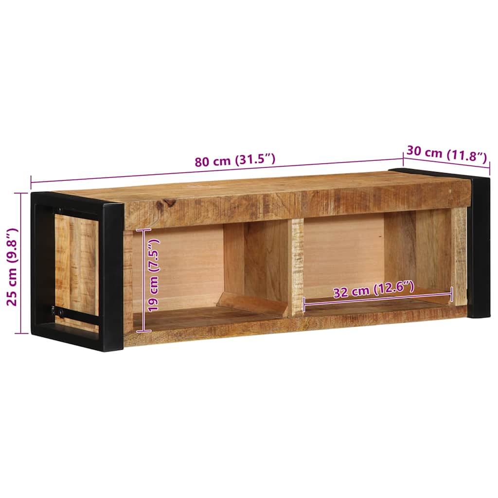 TV ormarić 80x30x25 cm Puno grubo drvo Mango