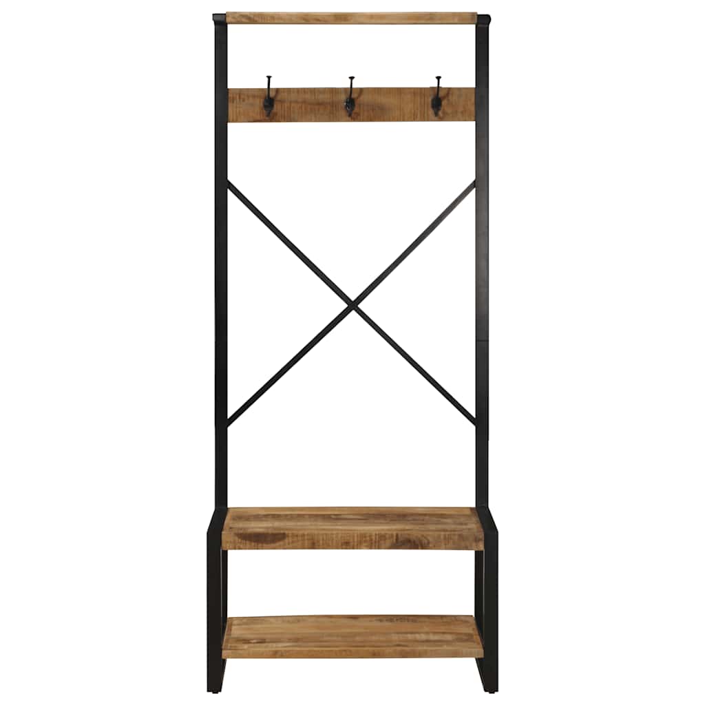 Stalak za odjeću 80x40x190 cm Puno grubo drvo Mango
