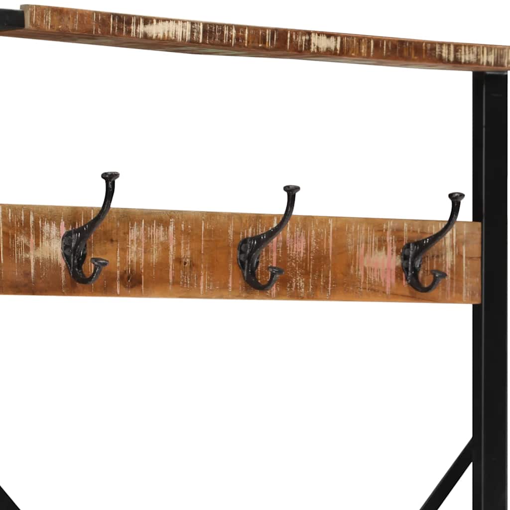 Stalak za odjeću Višebojni 80x40x190 cm puno drvo obrađeno
