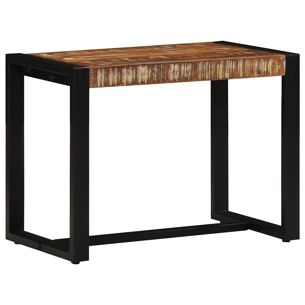 Klupa višebojna 60x35x45 cm Masivno reciklirano drvo