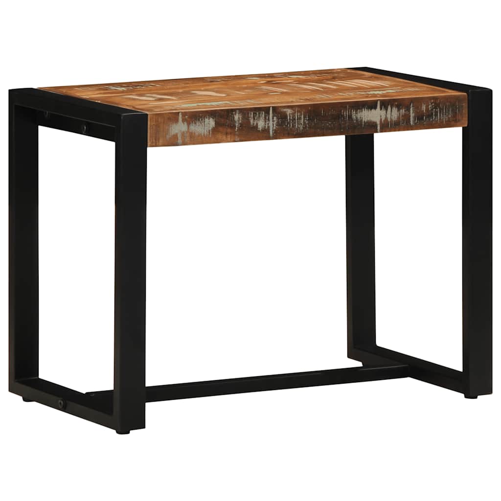 Klupa višebojna 60x35x45 cm Masivno reciklirano drvo
