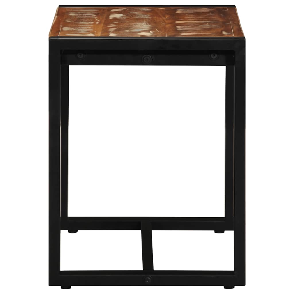 Klupa višebojna 60x35x45 cm Masivno reciklirano drvo