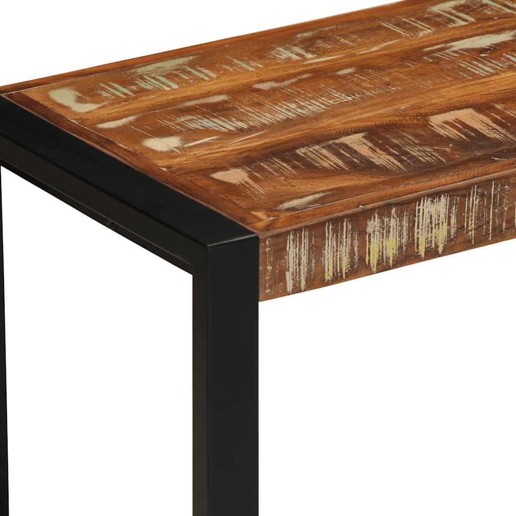 Klupa višebojna 60x35x45 cm Masivno reciklirano drvo