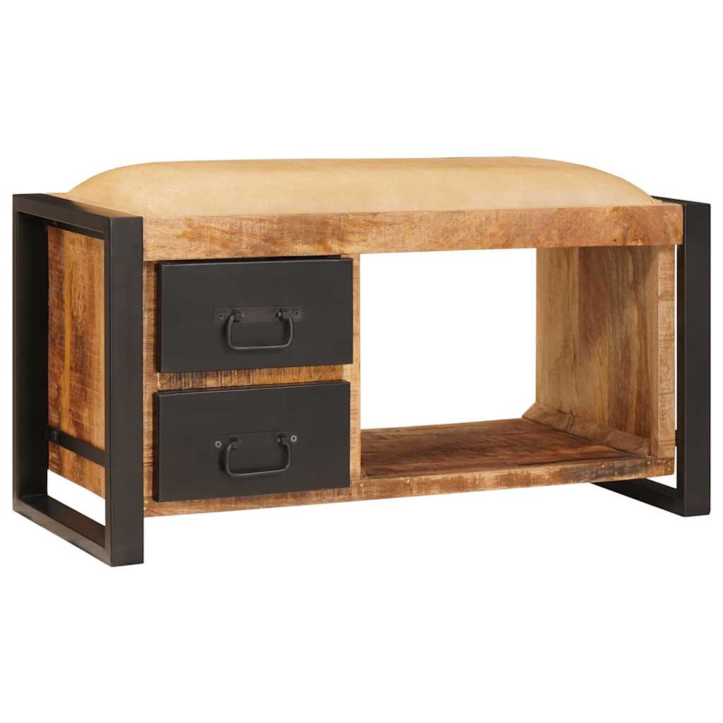 Klupa za pohranu Smeđa 80 x 35 x 40 cm Čvrsto drvo manga