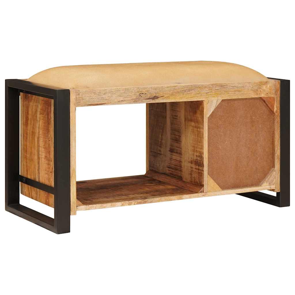 Klupa za pohranu Smeđa 80 x 35 x 40 cm Čvrsto drvo manga