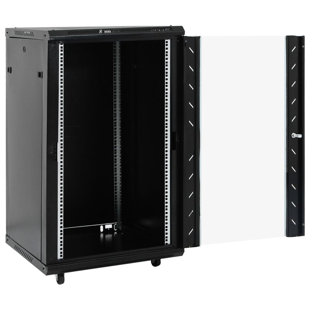 Komunikacijski ormarić 18U 19" IP20 crni 60 x 60 x 100 cm