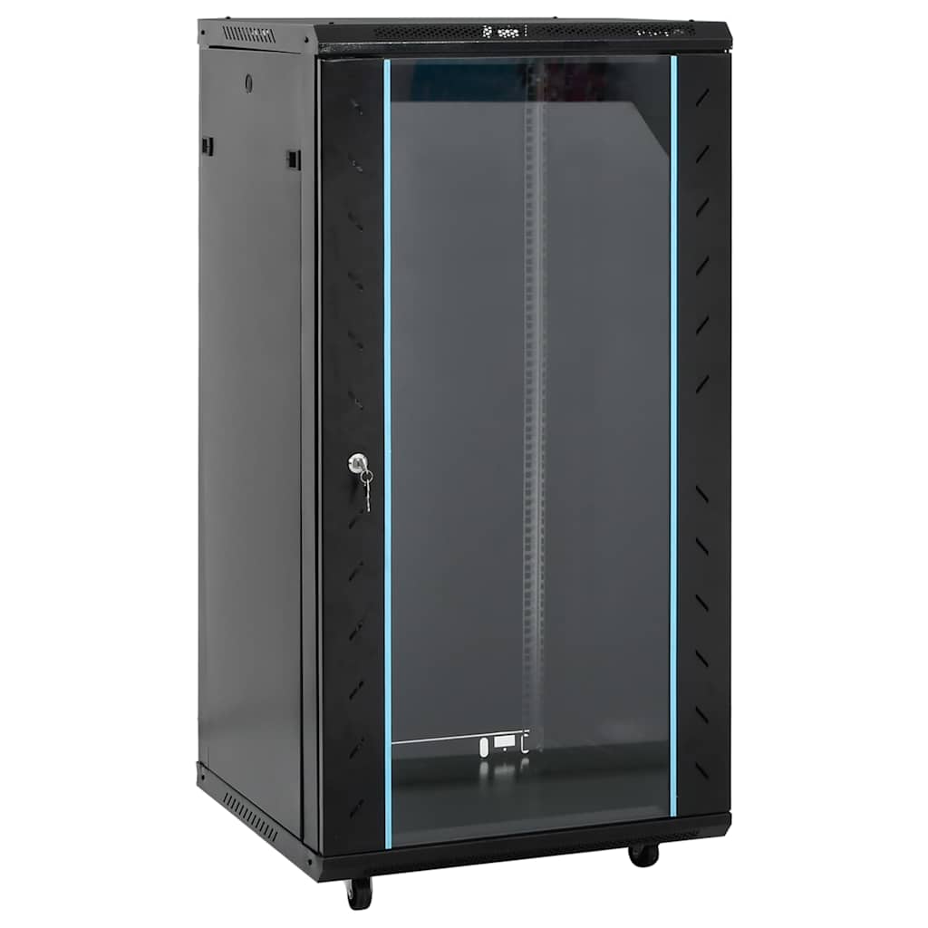 Komunikacijski ormarić 22U 19" IP20 crni 60 x 60 x 120 cm