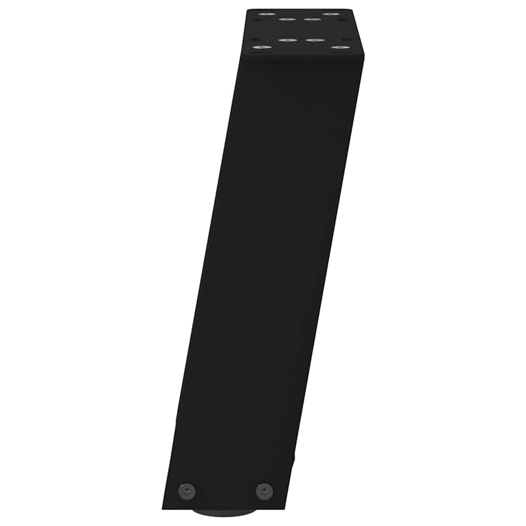 Noge za klub stolić U-oblik 2 kom Crne 30 x (30-31) cm Čelik