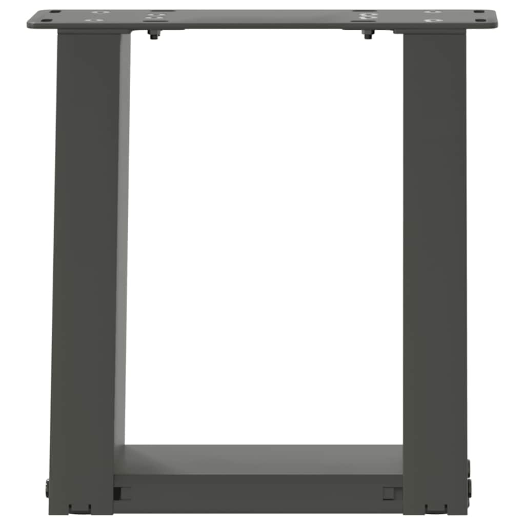 Noge za klub stolić U-oblik 2 kom antracit 30 x (30-31) cm čelik