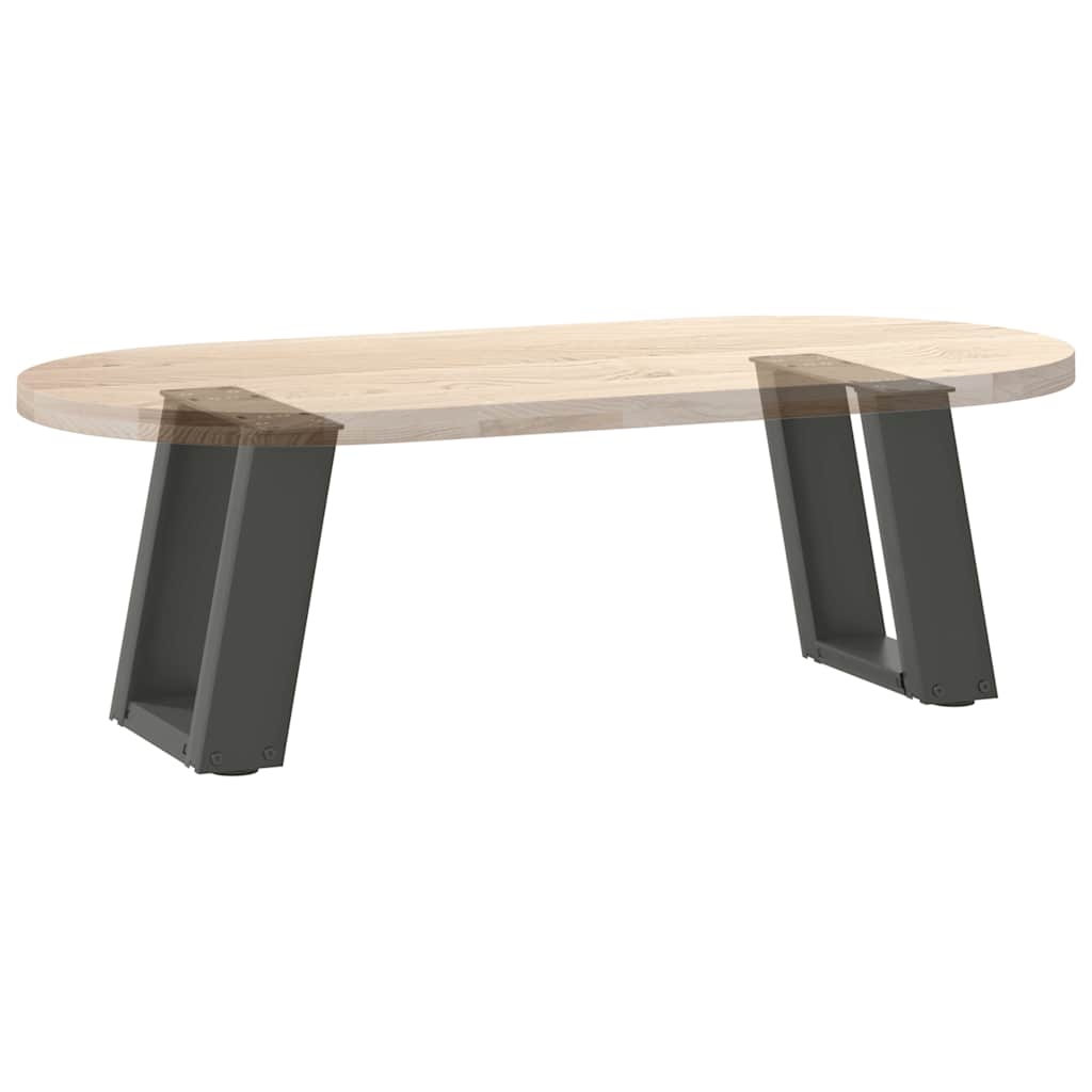 Noge za klub stolić U-oblik 2 kom antracit 30 x (30-31) cm čelik