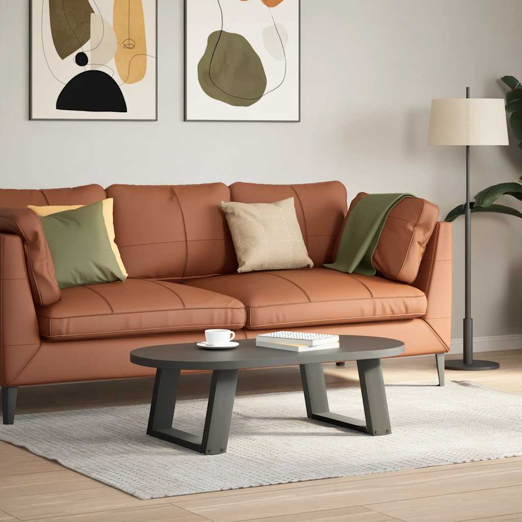 Noge za klub stolić U-oblik 2 kom antracit 40 x (30-31) cm čelik