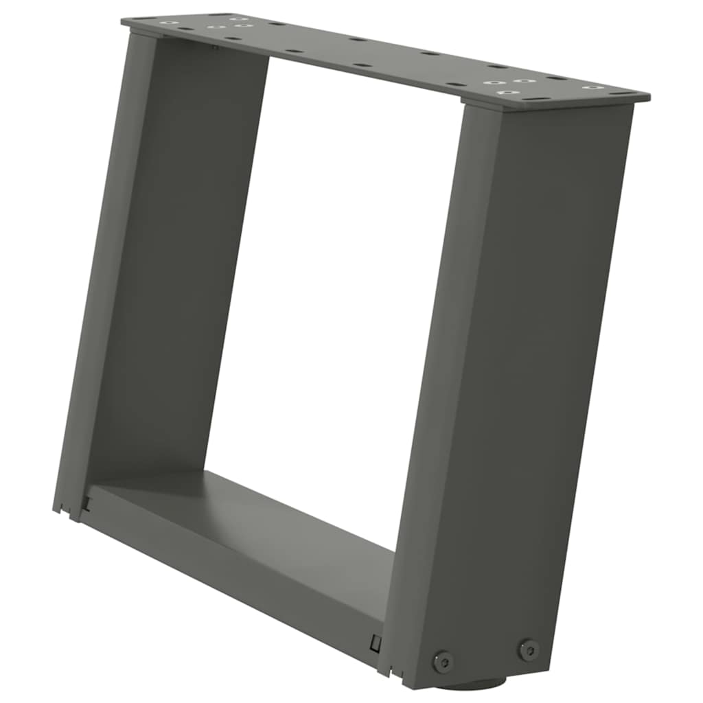 Noge za klub stolić U-oblik 2 kom antracit 40 x (30-31) cm čelik