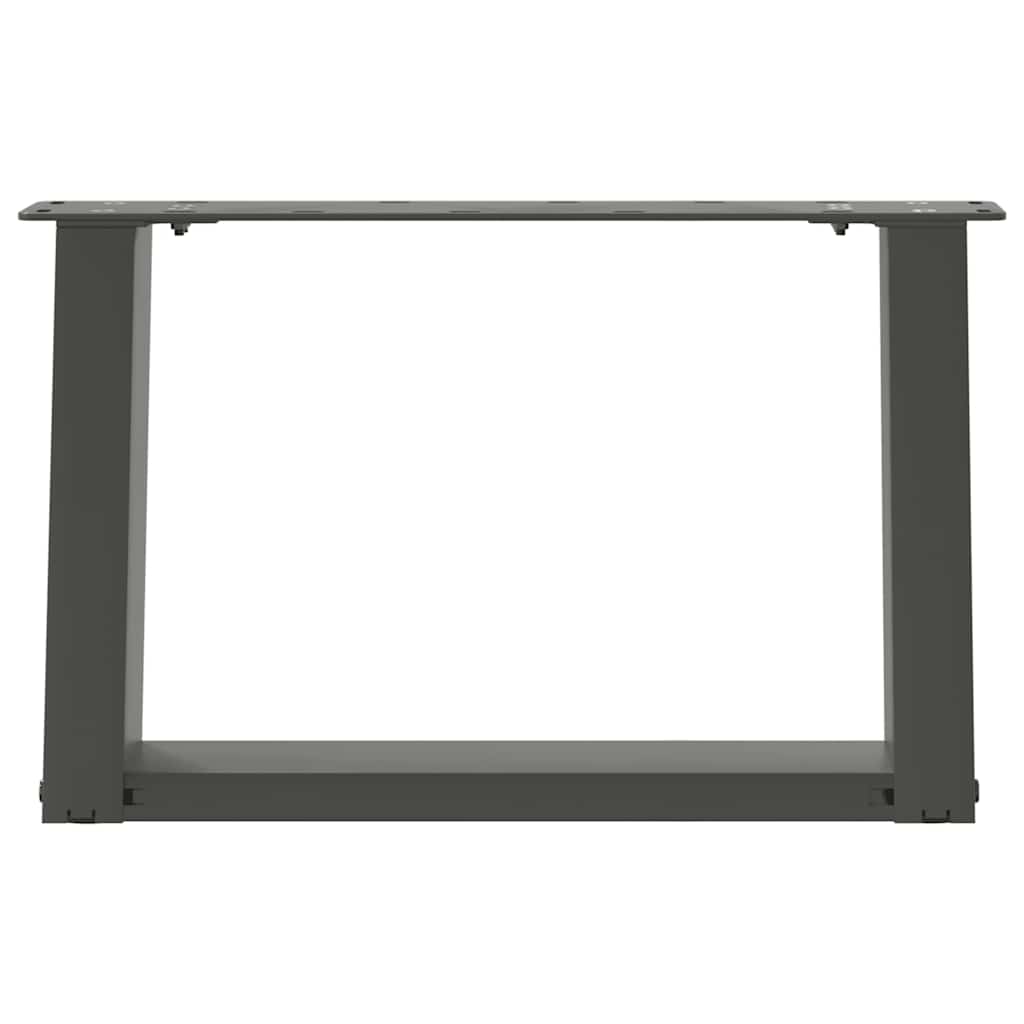 Noge za klub stolić U-oblik 2 kom antracit 40 x (30-31) cm čelik