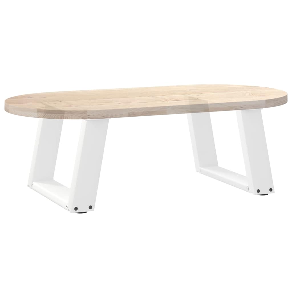 Noge za klub stolić U-oblik 2 kom Bijele 50 x (30-31) cm Čelik