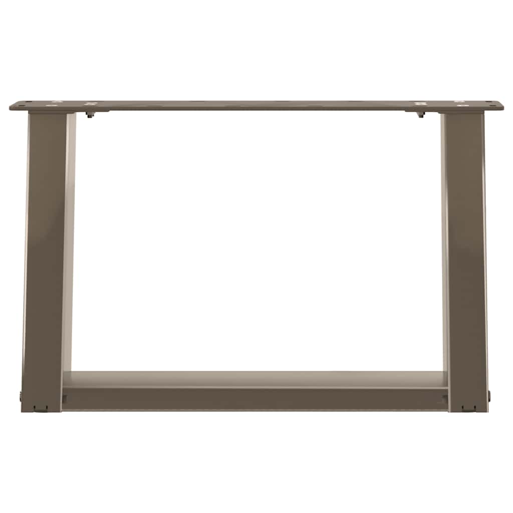 Noge za klub stolić U-oblik 2 kom Prirodni čelik 50 x (30-31) cm Čelik