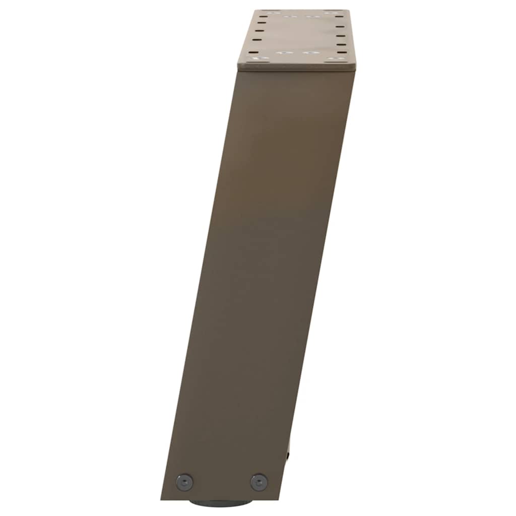 Noge za klub stolić U-oblik 2 kom Prirodni čelik 50 x (30-31) cm Čelik