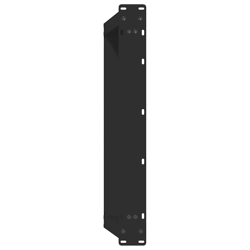 Noge za klub stolić U-oblik 2 kom Crne 60 x (30-31) cm Čelik