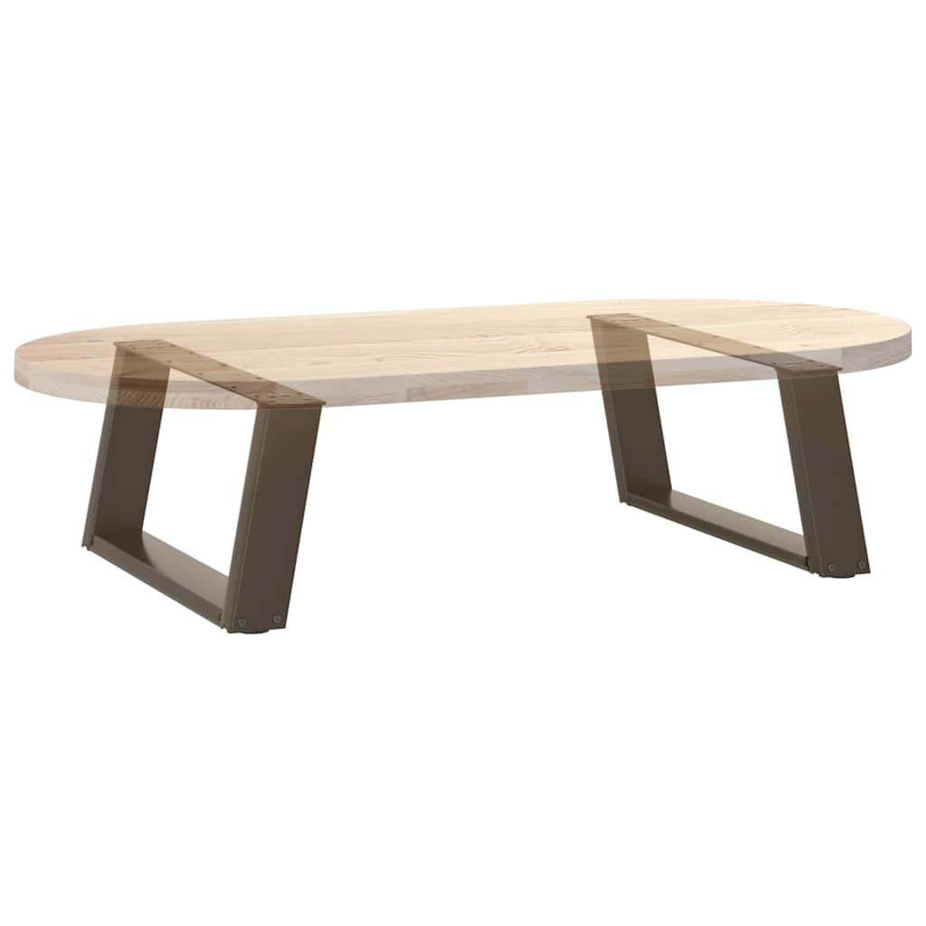 Noge za klub stolić U-oblik 2 kom Prirodni čelik 60 x (30-31) cm Čelik