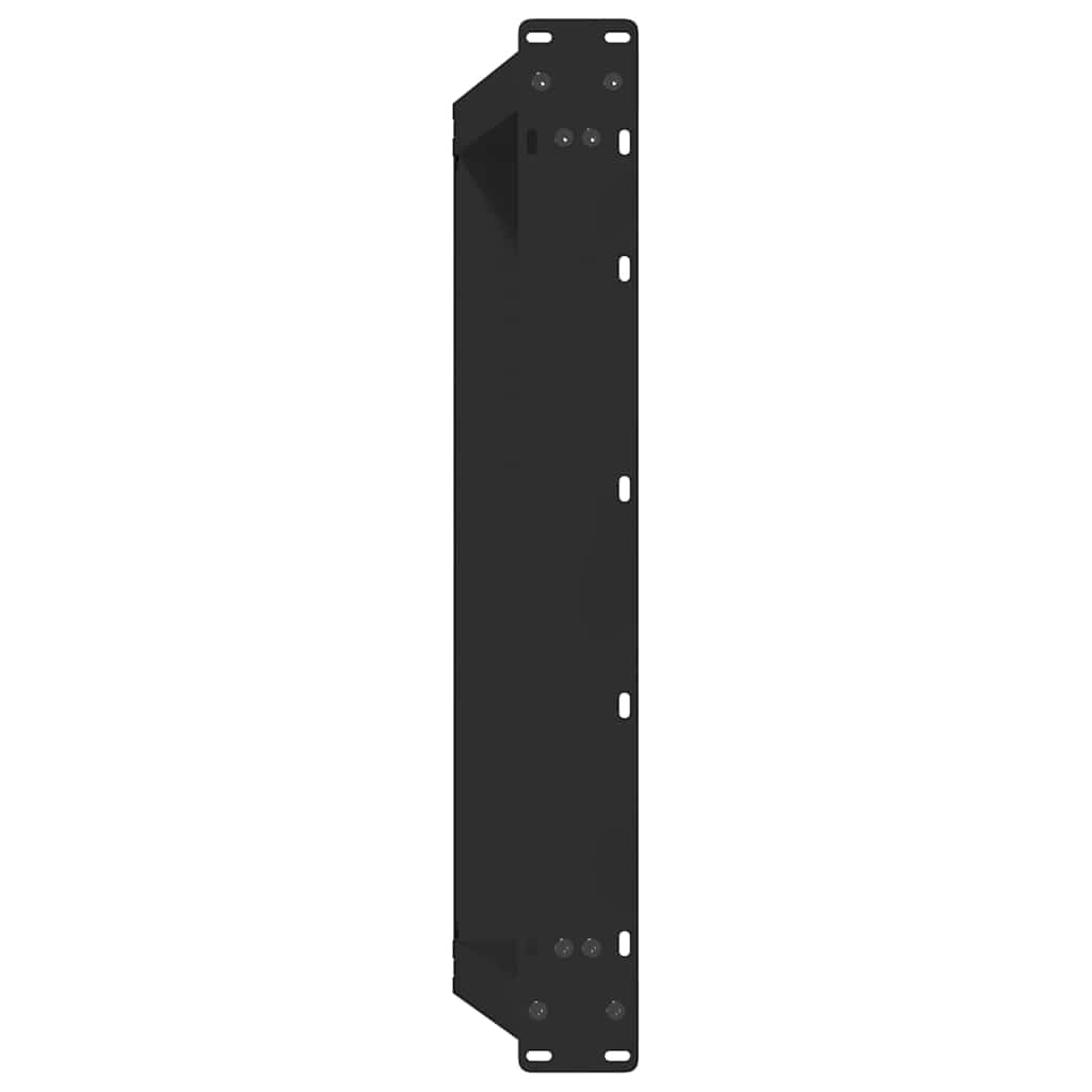 Noge za klub stolić U-oblik 2 kom Crne 70 x (30-31) cm Čelik