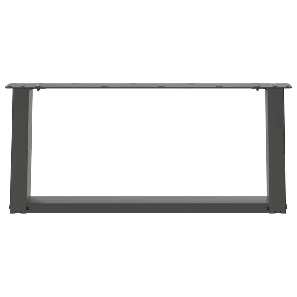 Noge za klub stolić U-oblik 2 kom antracit 70 x (30-31) cm čelik
