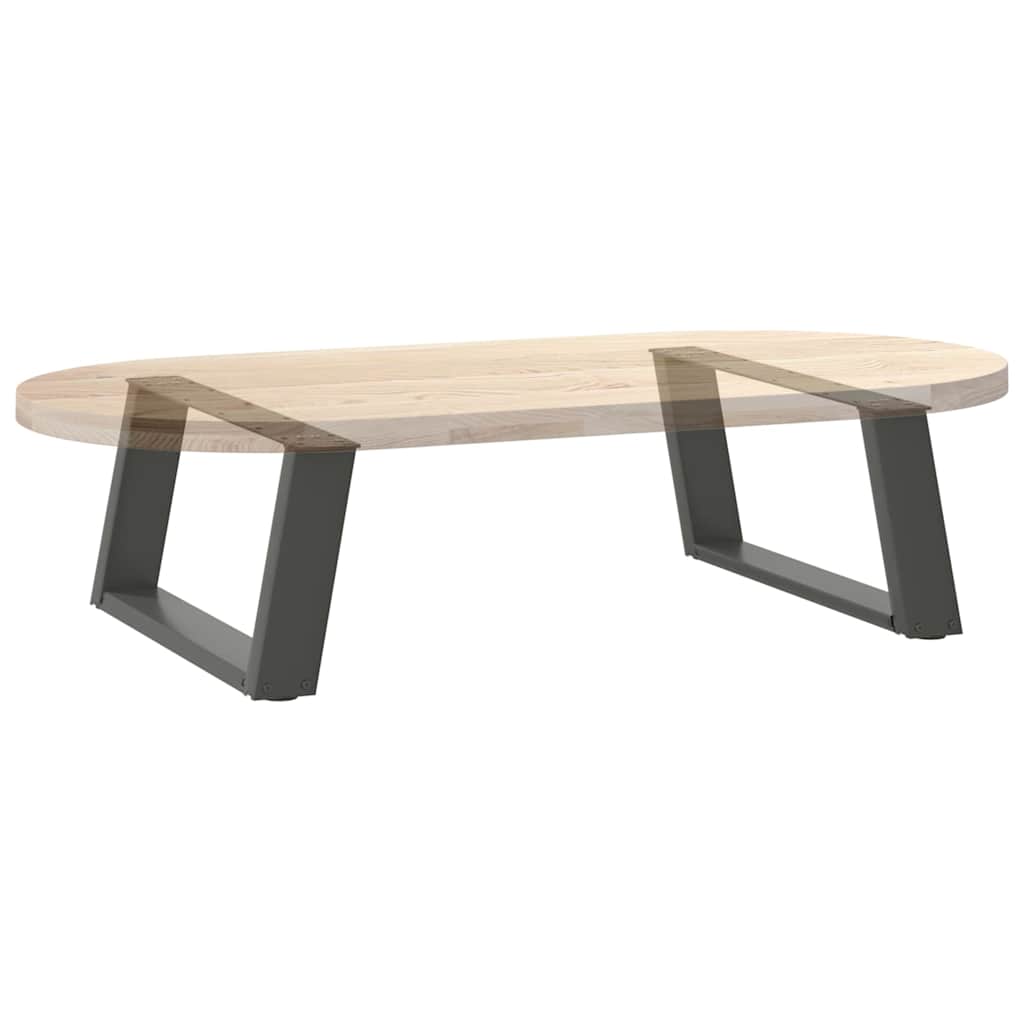 Noge za klub stolić U-oblik 2 kom antracit 70 x (30-31) cm čelik