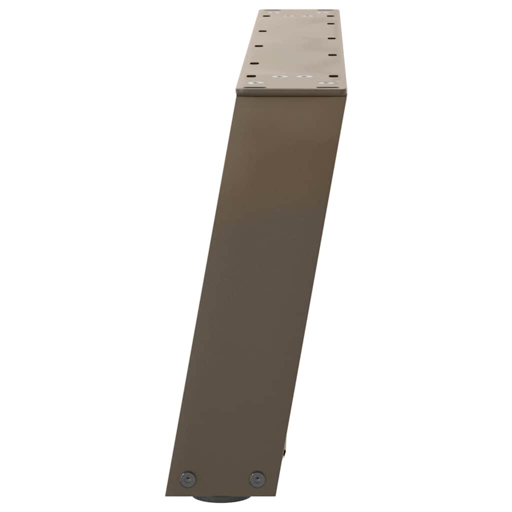 Noge za klub stolić U-oblik 2 kom Prirodni čelik 70 x (30-31) cm Čelik