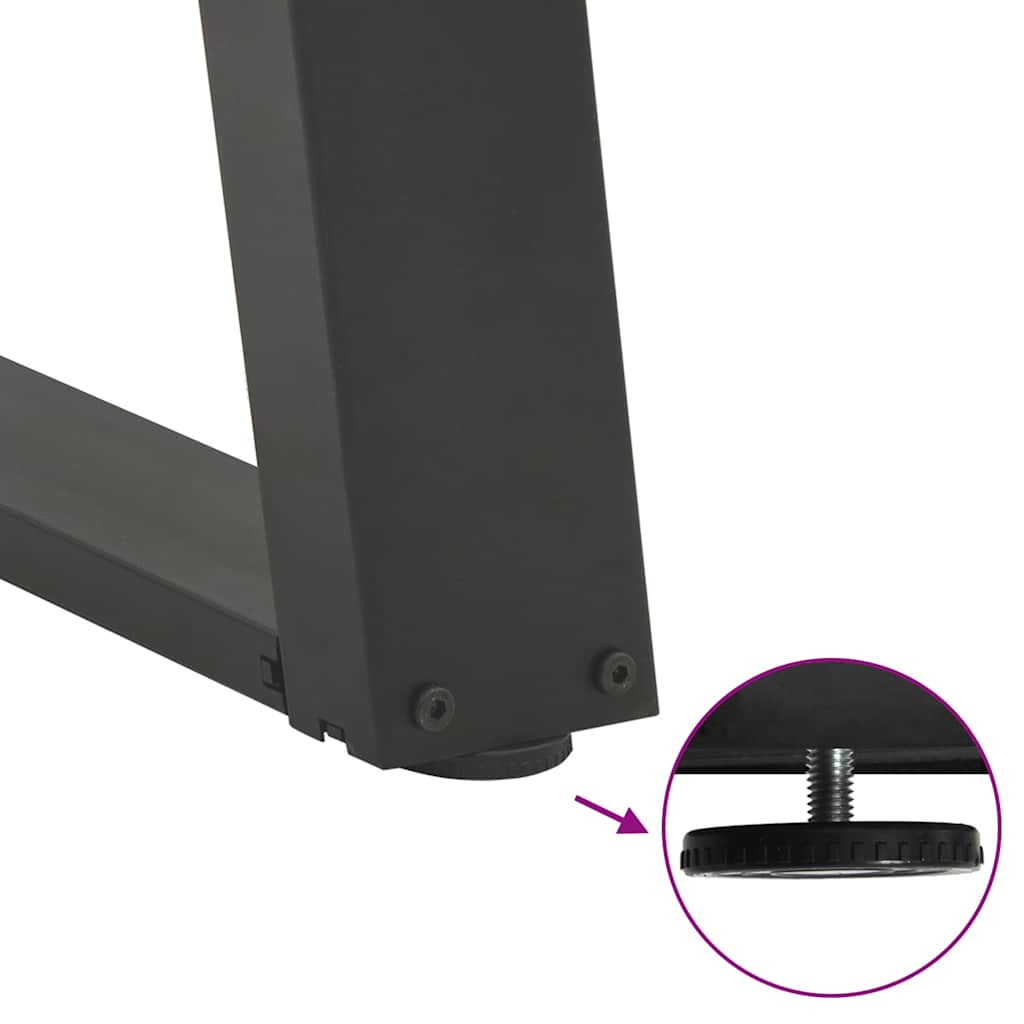 Noge za klub stolić U-oblik 2 kom antracit 28 x (42-43) cm čelik