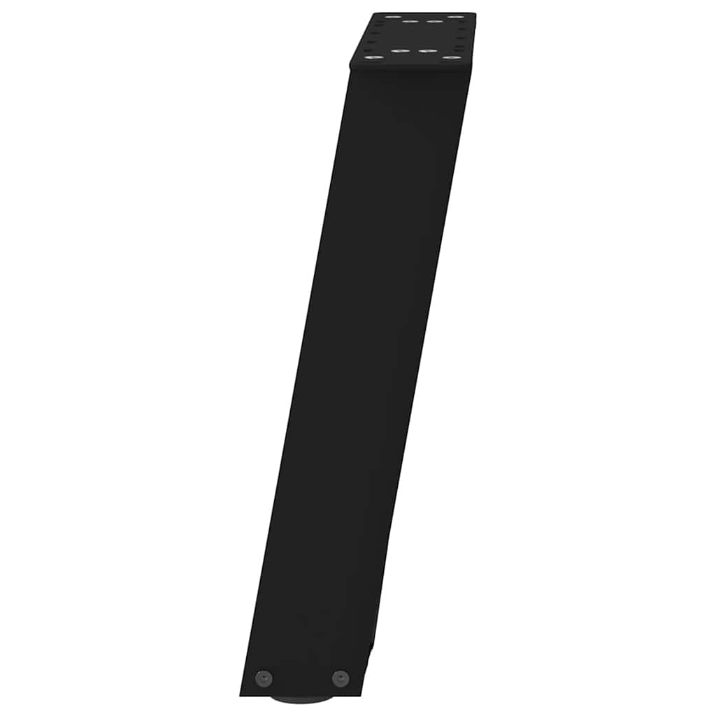 Noge za klub stolić U-oblik 2 kom Crne 38 x (42-43) cm Čelik